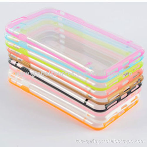TPU & PC case for iPhone 6, transparent TPU soft shell, luminous PC shell